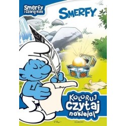 Smerfy. Koloruj czytaj...