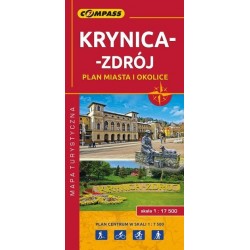 Krynica-Zdrój. Mapa...