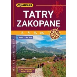 Tatry Zakopane. Mapa...