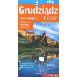 Grudziądz +3. Plan miasta w...