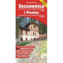 Szczawnica i Pieniny. Mapa