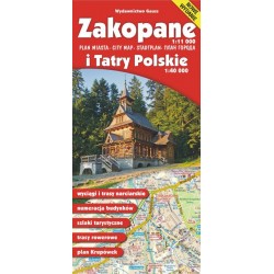 Zakopane i Tatry Polskie. Mapa