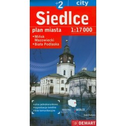 Siedlce +2 plan miasta w...