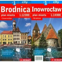 Brodnica +1 plan miasta w...