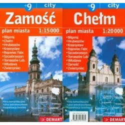 Zamość +9 plan miasta w...