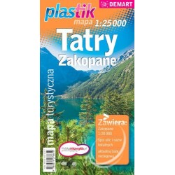 Tatry i Zakopane. Mapa...