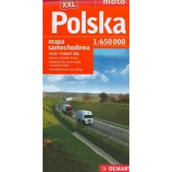 Polska. Mapa samochodowa w...