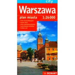 Warszawa. Plan miasta w...