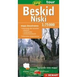 Beskid Niski. Mapa...