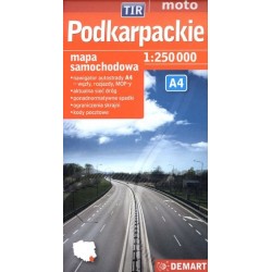 Podkarpackie. Mapa...