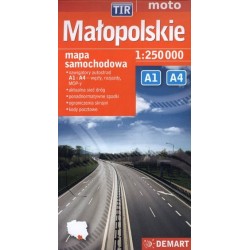 Małopolskie. Mapa...