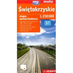 Świętokrzyskie. Mapa...