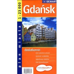 Gdańsk. Plan miasta w skali...