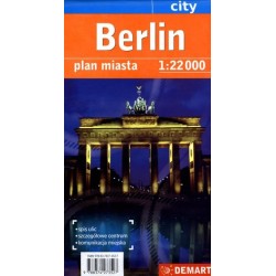 Berlin. Plan miasta w skali...