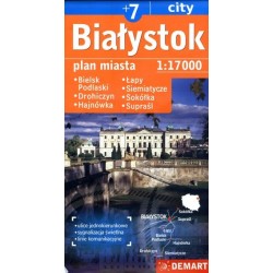 Białystok +7. Plan miasta w...