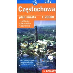 Częstochowa +3. Plan miasta...
