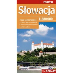 Słowacja. Mapa samochodowa...