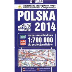 Polska 2014. Mapa...