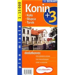 Konin +3. Plan miasta w...