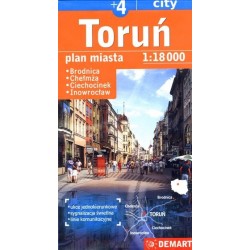 Toruń +4. Plan miasta w...