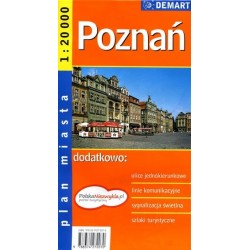Poznań. Plan miasta w skali...