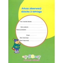 Arkusz obserwacji dziecka...
