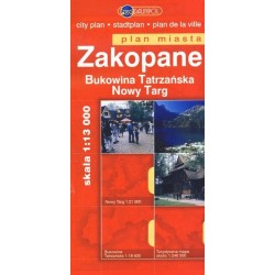 Zakopane. Plan miasta 1:13 000