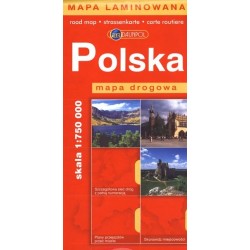 Polska. Mapa drogowa 1:750 000