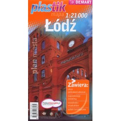 Łódź. Plan miasta Plastik w...