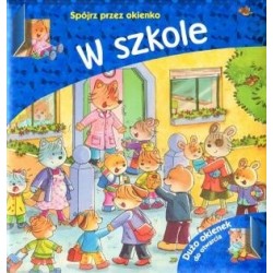 W szkole. Spójrz przez okienko
