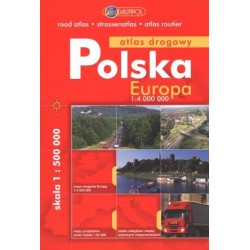 Polska, Europa. Atlas drogowy