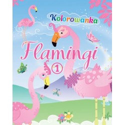 Flamingi. Kolorowanka 1