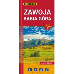 Zawoja, Babia Góra. Mapa...