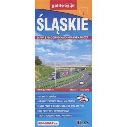 Śląskie. Mapa...
