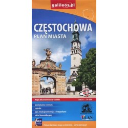 Częstochowa. Plan miasta w...