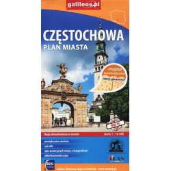 Częstochowa. Plan miasta w...