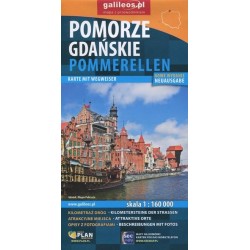 Pomorze gdańskie. Mapa z...