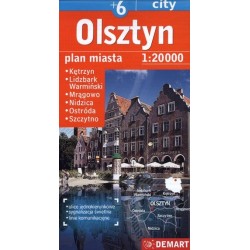 Olsztyn +6 Plan miasta w...
