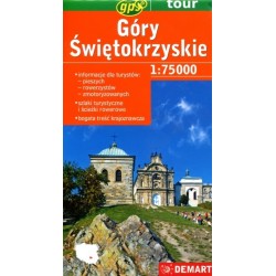 Góry Świętokrzyskie. Mapa...