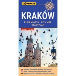 Kraków. Plan miasta w skali...