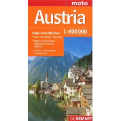 Austria. Mapa samochodowa w...