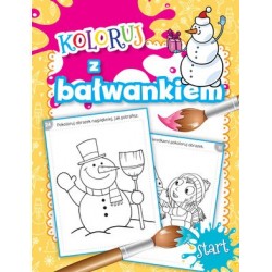 Koloruj z bałwankiem