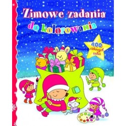 Zimowe zadania do kolorowania