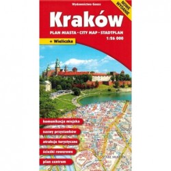 Kraków. Plan miasta w skali...