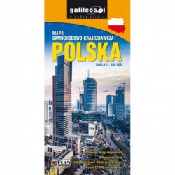 Polska. Mapa samochodowo -...