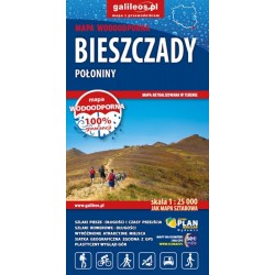 Bieszczady. Połoniny. Mapa...