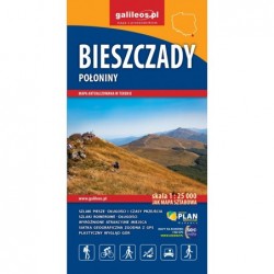 Bieszczady. Połoniny. Mapa...