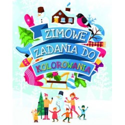 Zimowe zadania do kolorowania