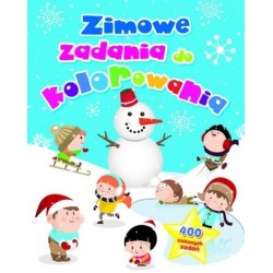 Zimowe zadania do kolorowania