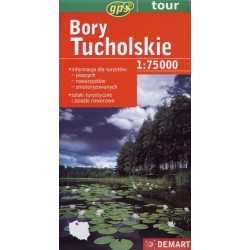 Bory Tucholskie. Mapa...